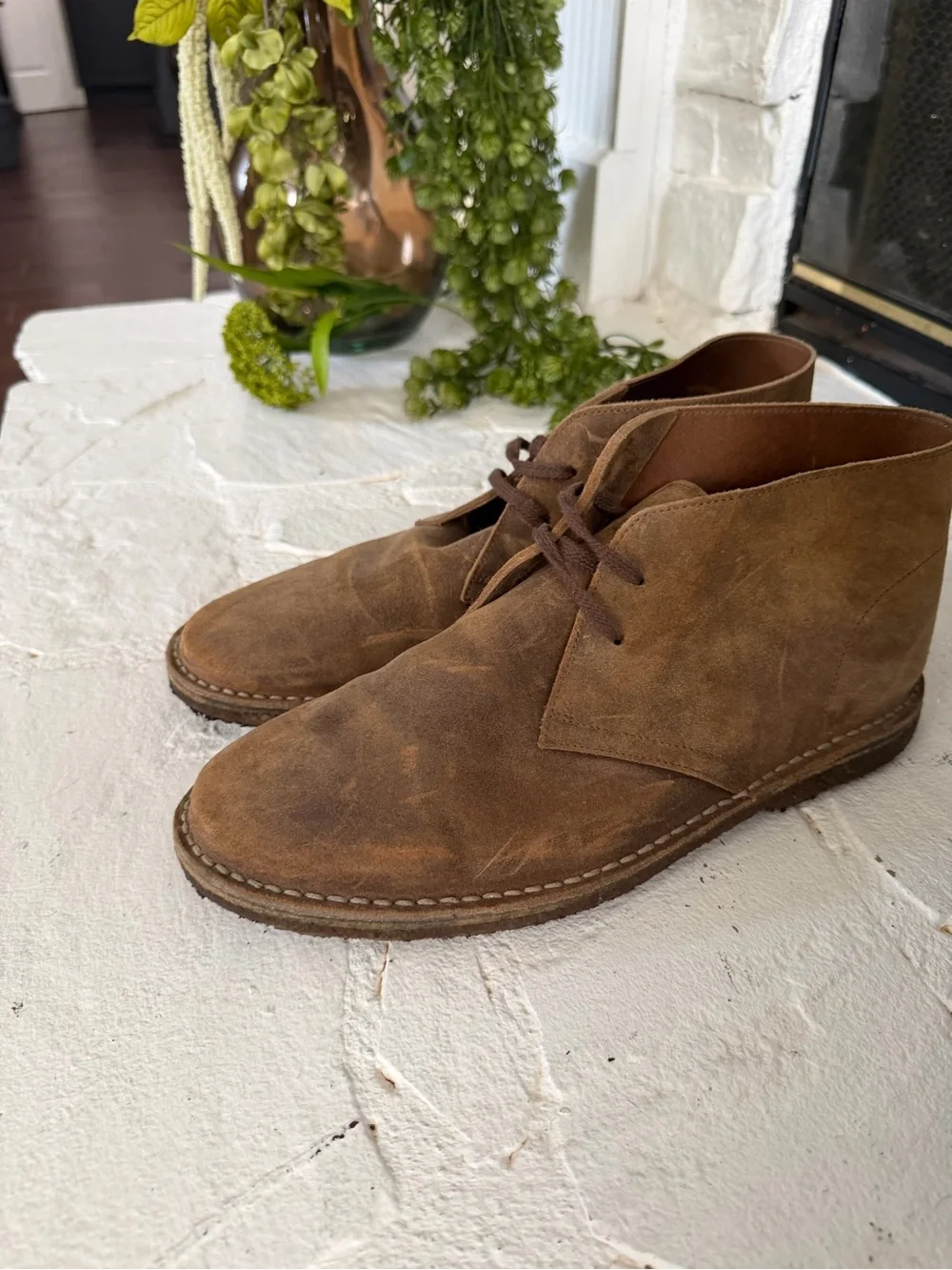 J. Crew Tan Suede Chukka Boots